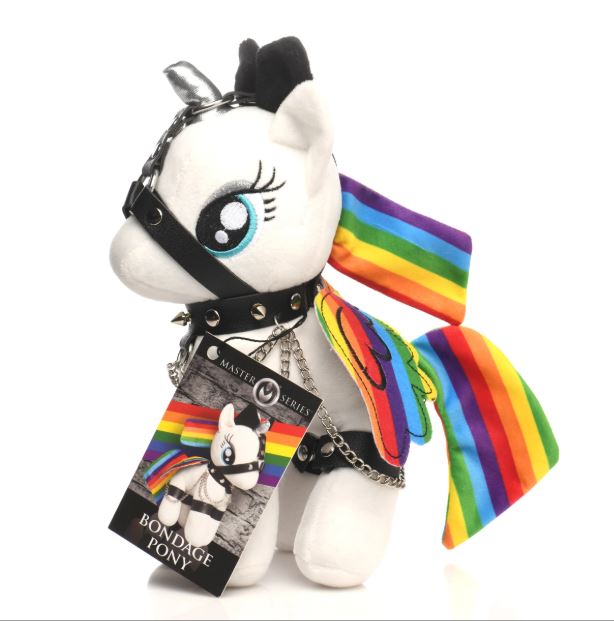MASTER SERIES PRISM PEARL BONDAGE PONY RAINBOW