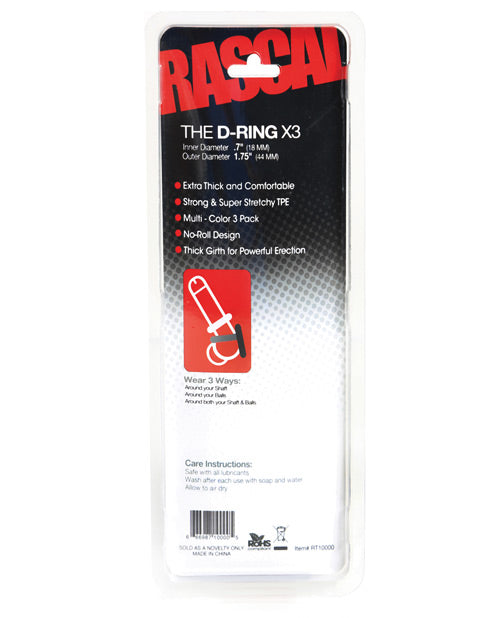 RASCAL THE D-RING 3PK