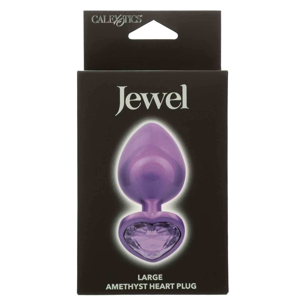 JEWEL LARGE AMETHYST HEART PLUG