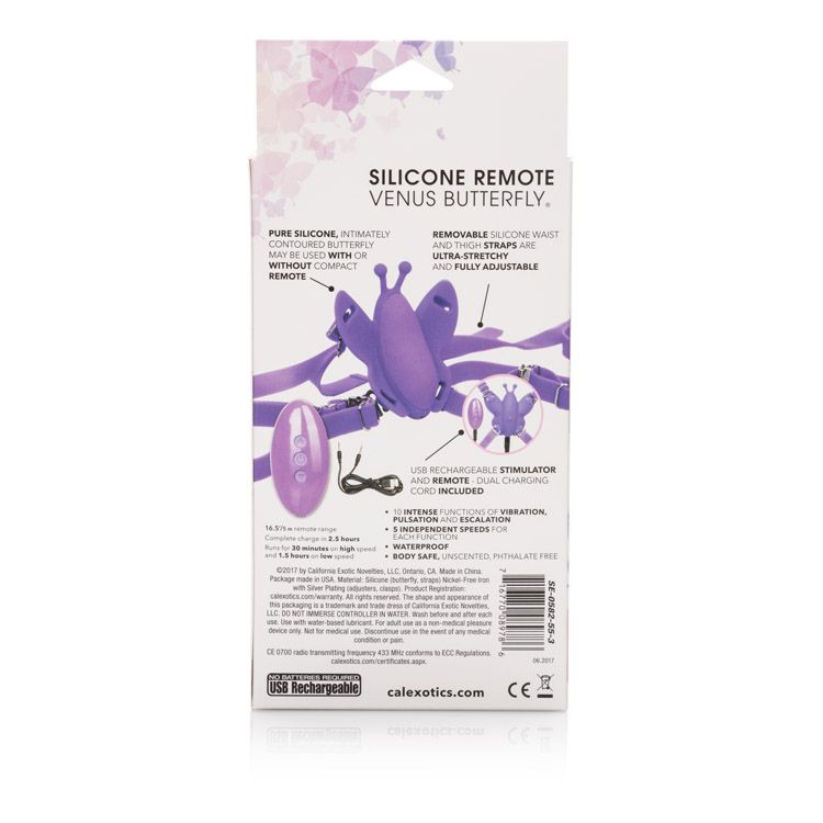 SILICONE REMOTE MICRO VENUS BUTTERFLY VIBRATOR