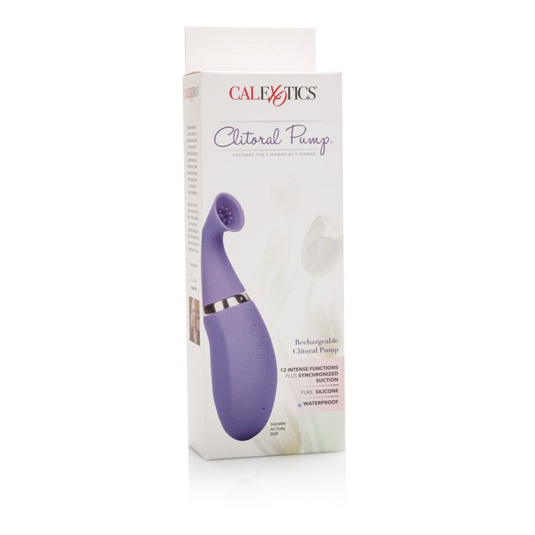 RECHARGEABLE CLITORAL PUMP BLUE