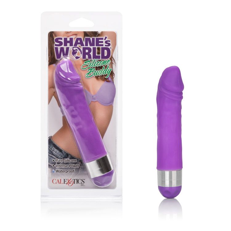 SHANES WORLD SILICONE BUDDY PURPLE VIBRATOR