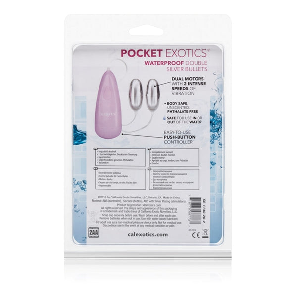 Pocket Exotics Double Silver Bullet – Waterproof