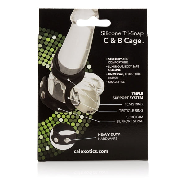 TRI SNAP COCK & BALL CAGE SILICONE