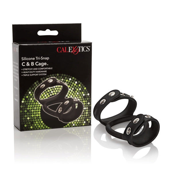 TRI SNAP COCK & BALL CAGE SILICONE