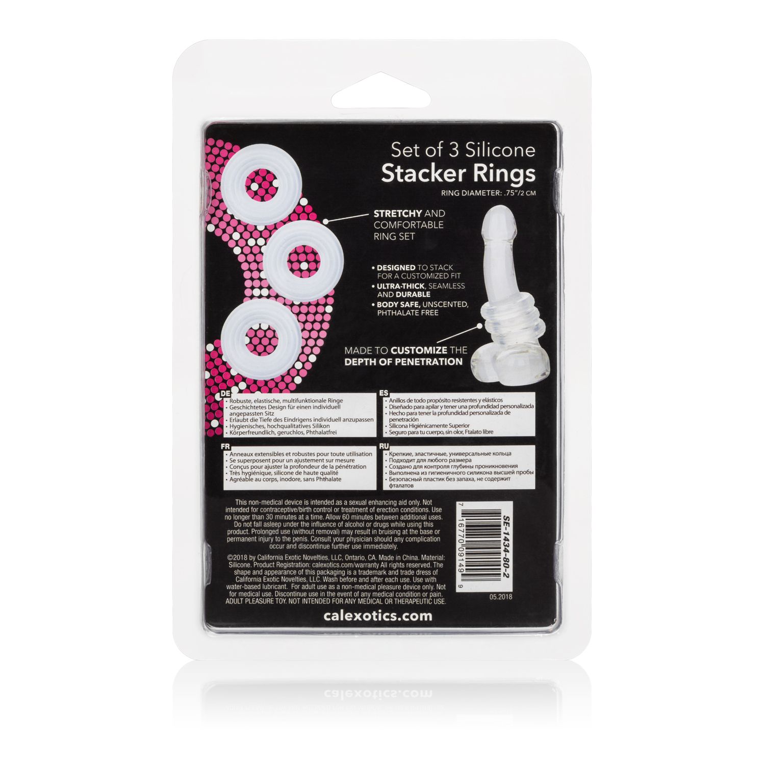 Set of 3 Silicone Stacker Rings