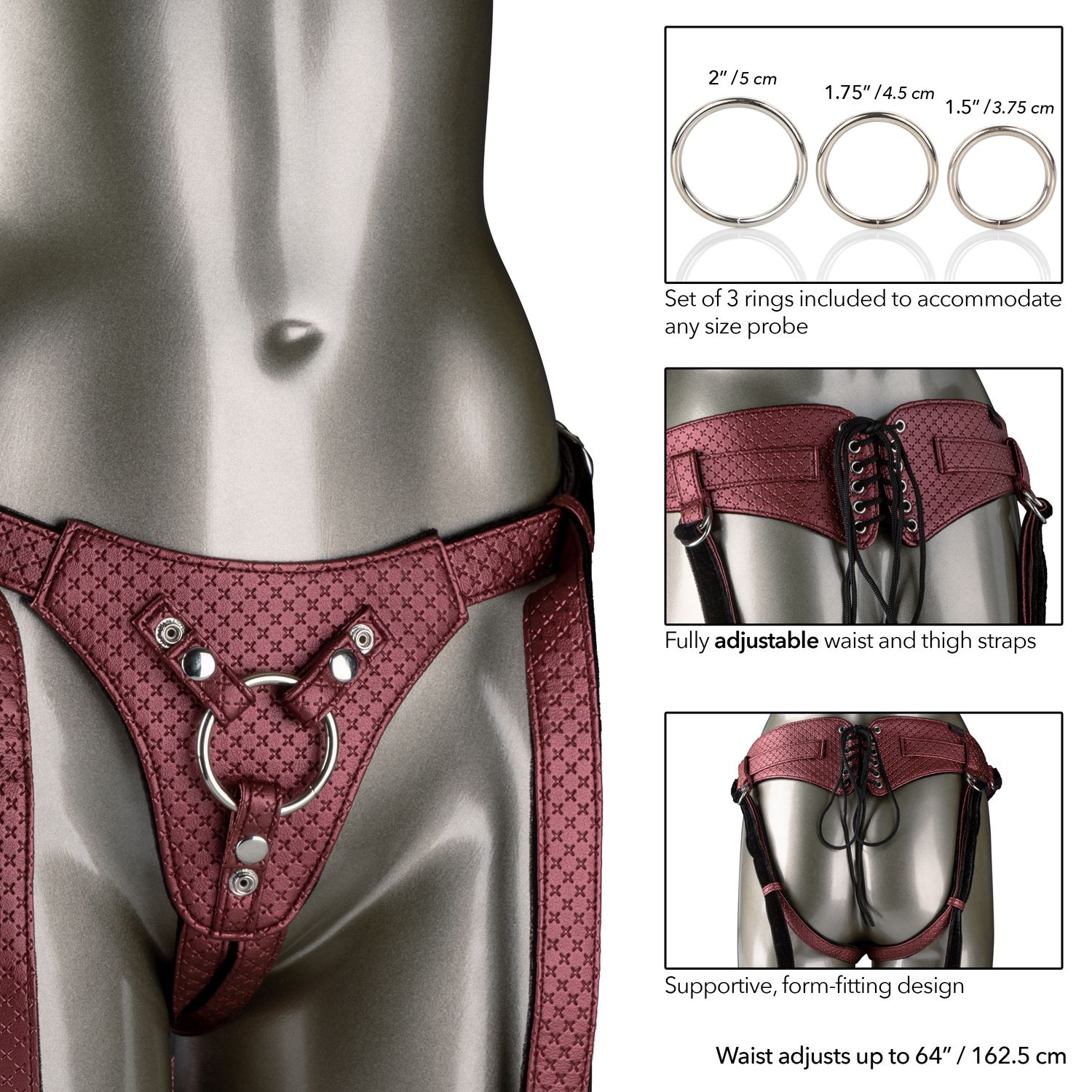 HER ROYAL HARNESS THE REGAL QUEEN RED