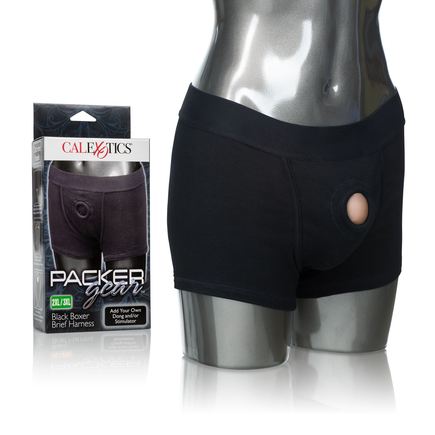 Packer Gear Black Boxer Brief Harness – 2XL/3XL