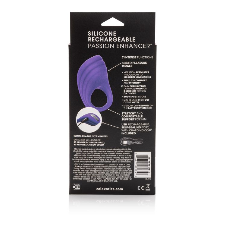 Passion Enhancer Silicone Rechargeable – Purple