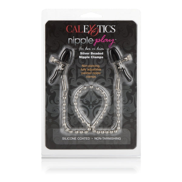 Nipple Play Nipple Clamps – Silver, Beaded