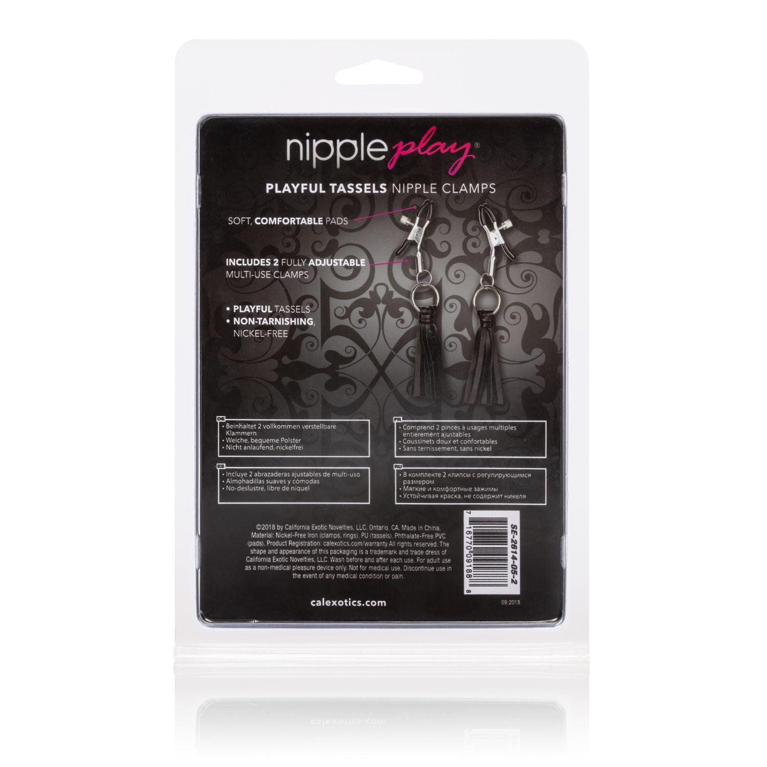 Nipple Play Playful Tassels Nipple Clamps – Black