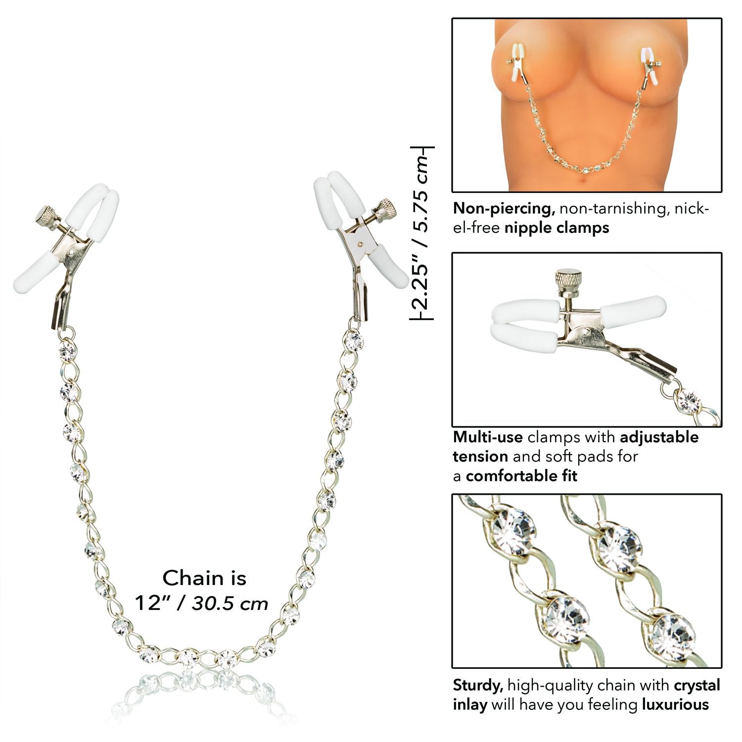 NIPPLE PLAY CRYSTAL NIPPLE CLAMPS