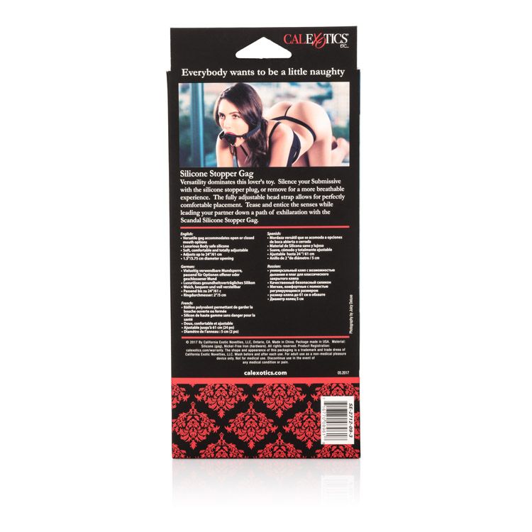 SCANDAL SILICONE STOPPER GAG
