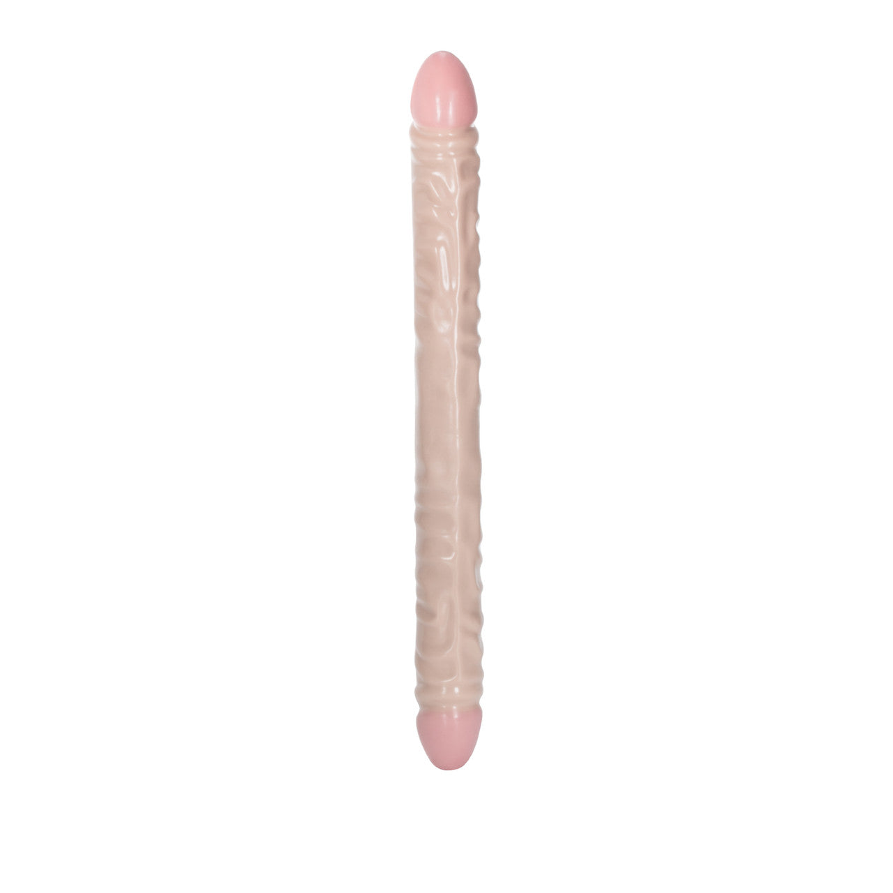 Ivory Duo Veined Double Dong 18"