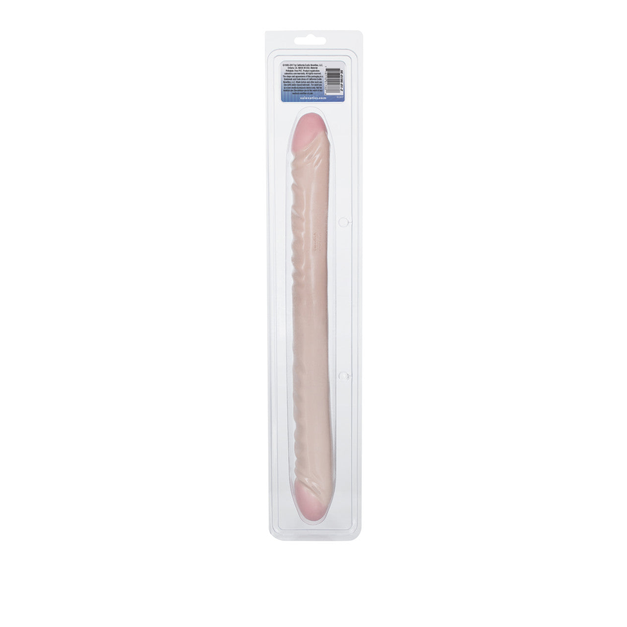 Ivory Duo Veined Double Dong 18"