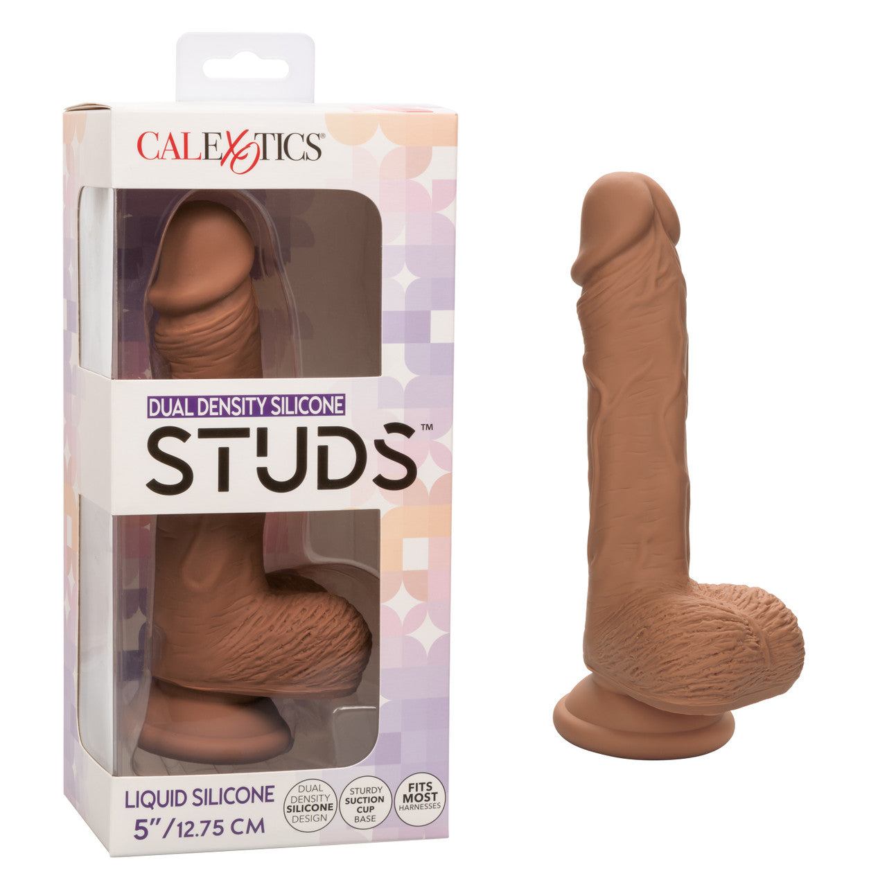 Dual Density Silicone Stud 5" – Brown