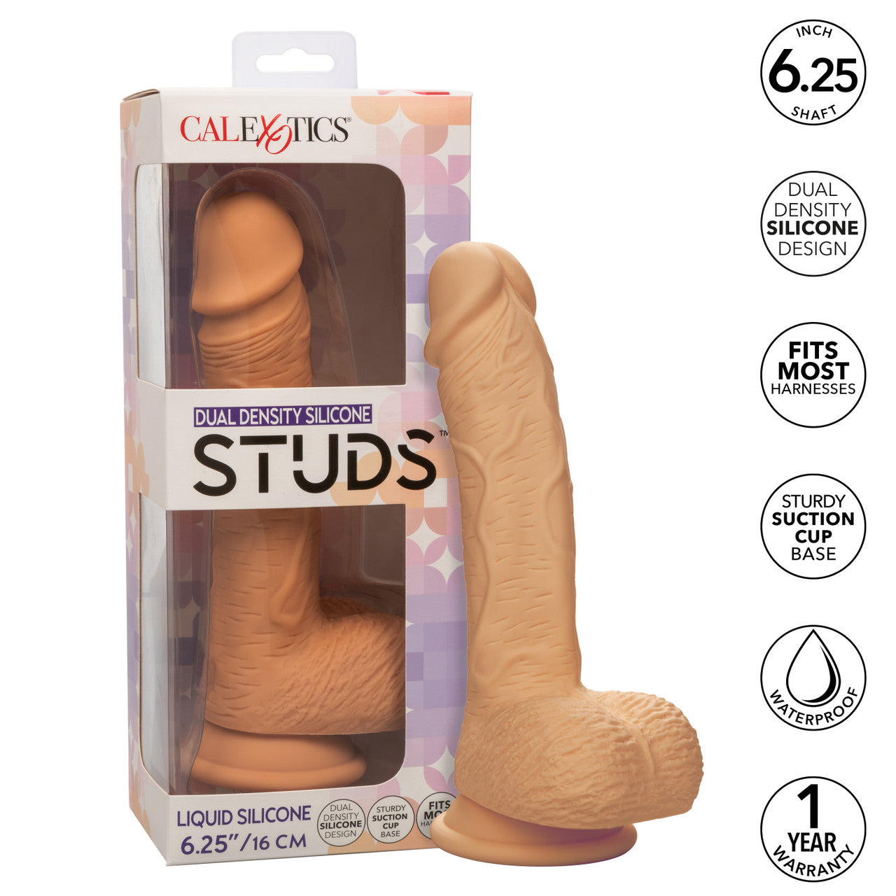 DUAL DENSITY SILICONE STUD 6.25IN IVORY