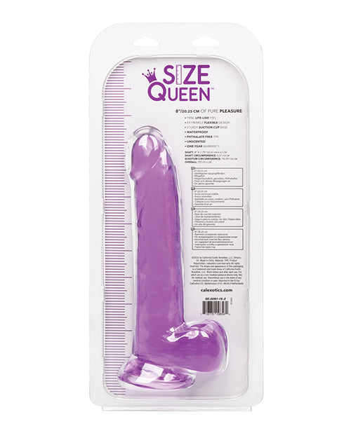 SIZE QUEEN 8IN PURPLE