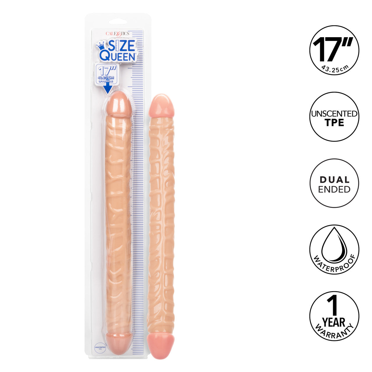 Size Queen 17" – Ivory