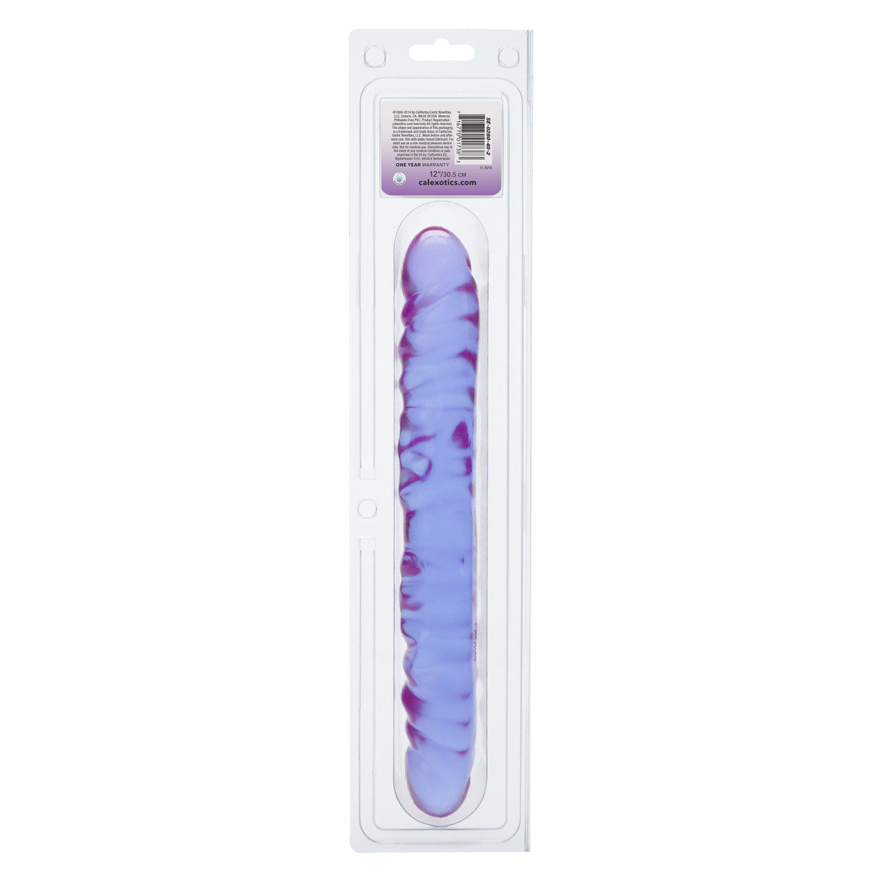 Reflective Gel Veined Double Dong 12"