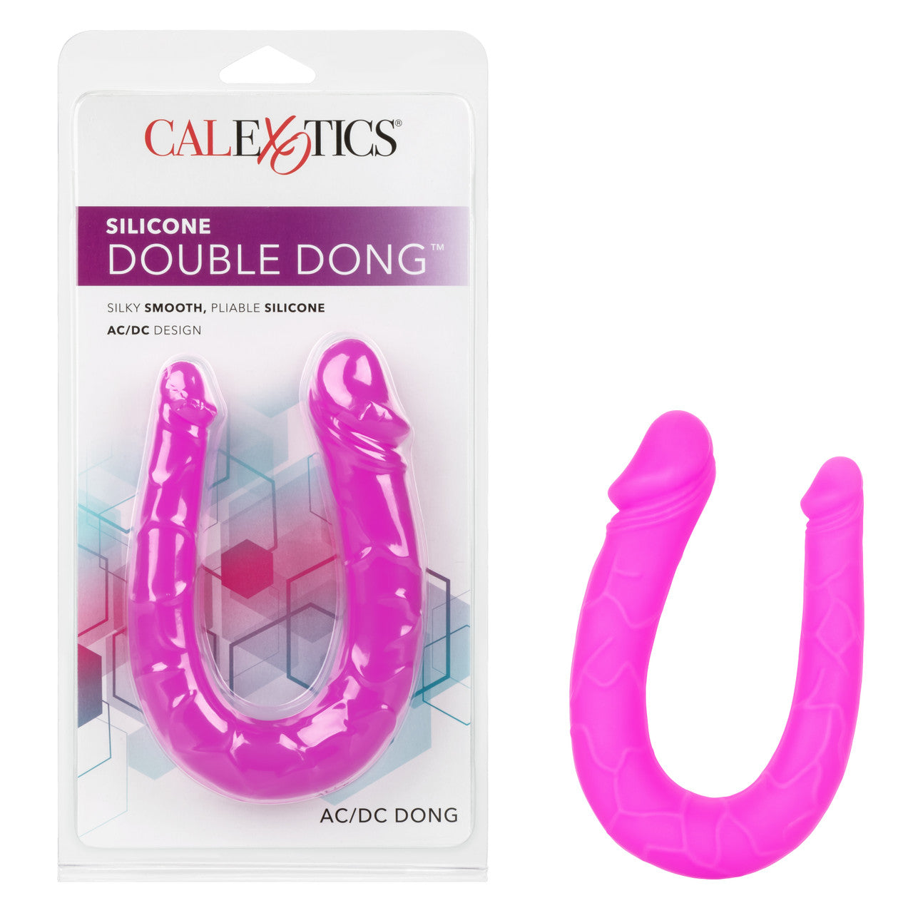 Silicone Double Dong – Purple, AC/DC