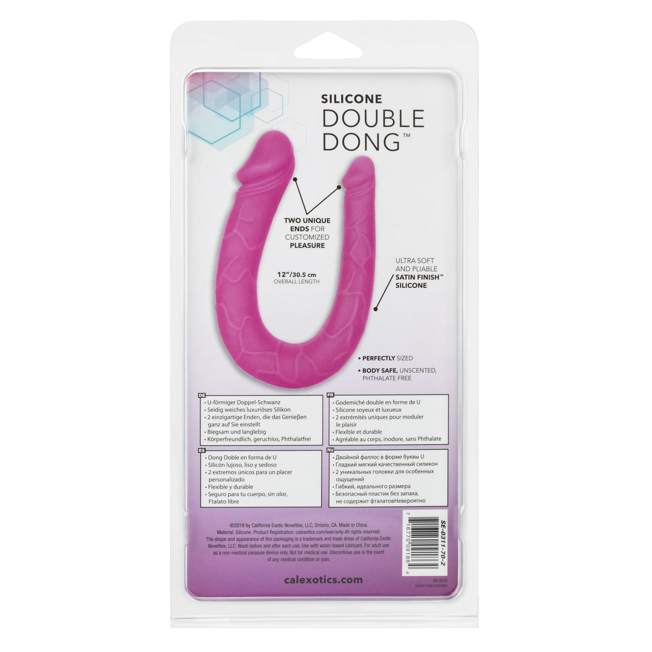 Silicone Double Dong – Purple, AC/DC