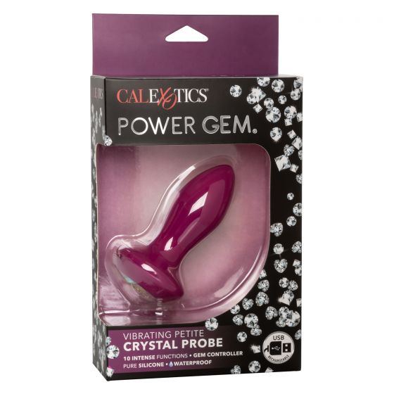 Power Gem Vibrating Petite Crystal Probe – Purple