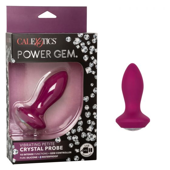 Power Gem Vibrating Petite Crystal Probe – Purple