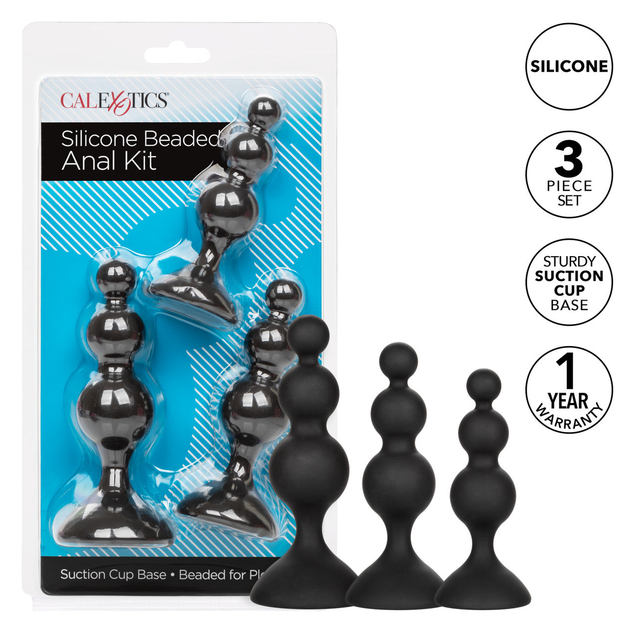 SILICONE BEADED ANAL KIT