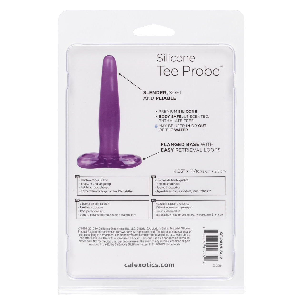 Silicone Tee Probe – Purple