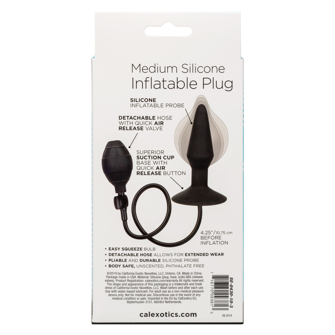Silicone Inflatable Plug – Medium
