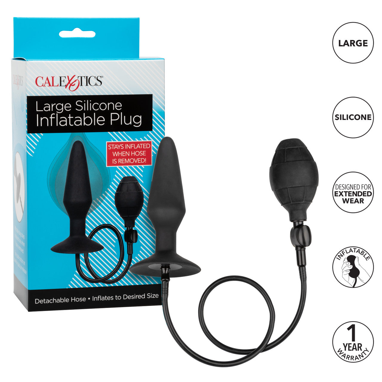 SILICONE INFLATABLE PLUG LARGE