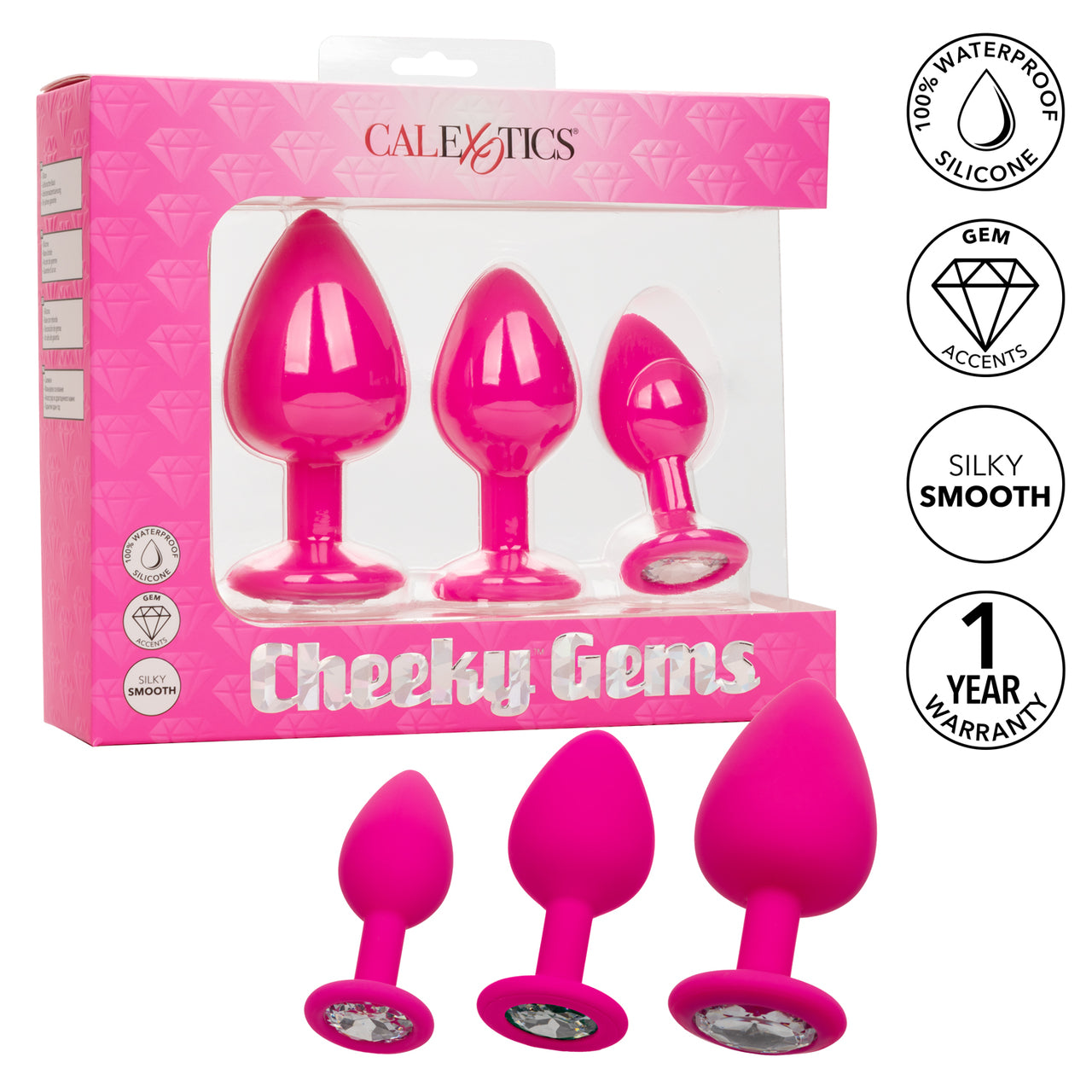 Cheeky Gems 3-Piece Set – Pink