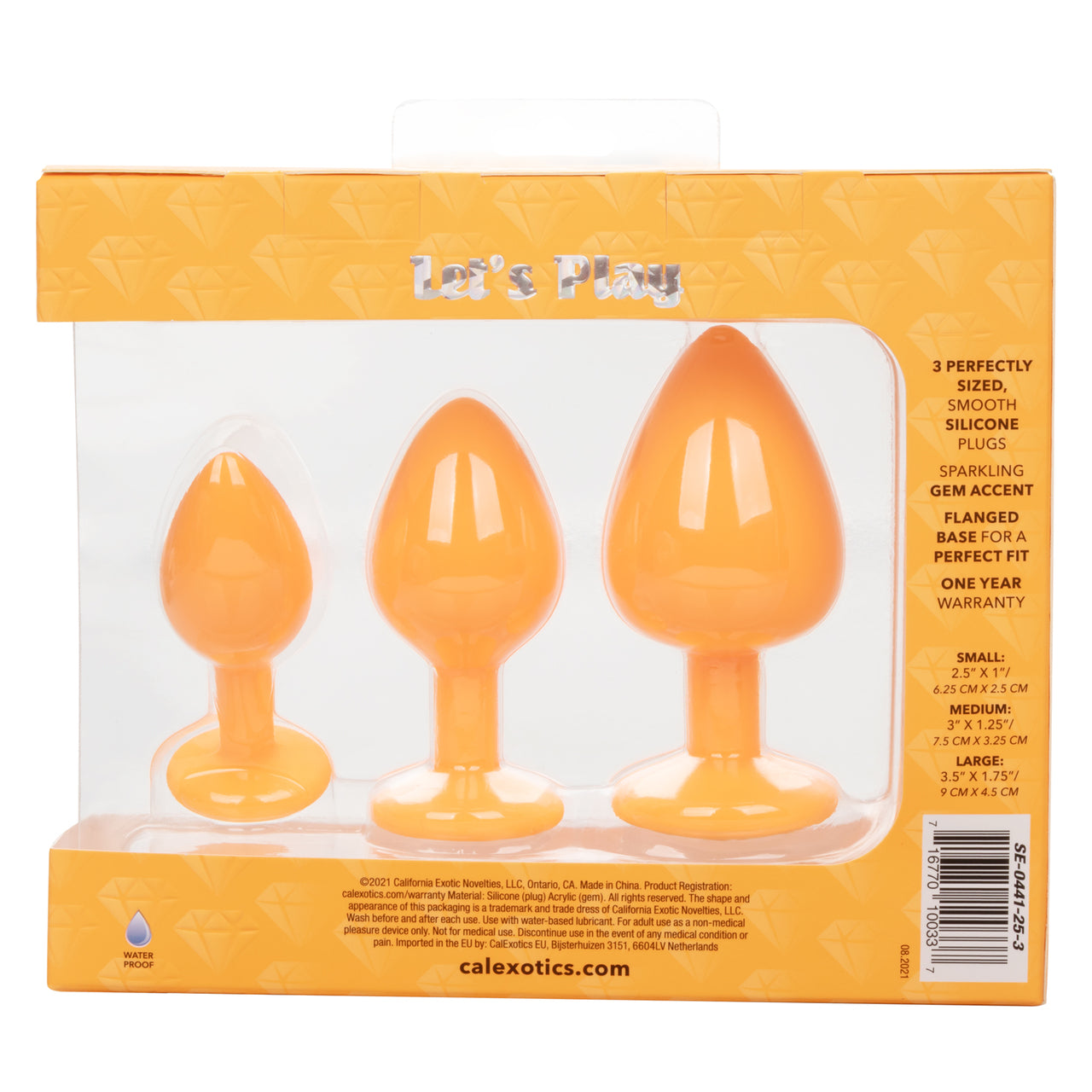 Cheeky Gems 3-Piece Set – Orange