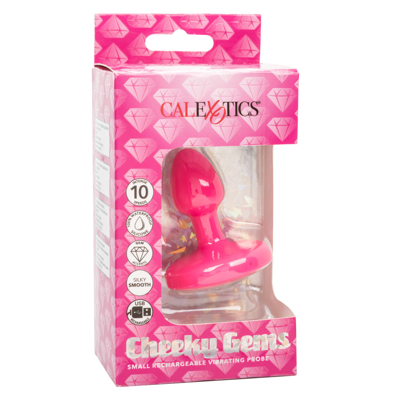 Cheeky Gems Vibrating Probe – Small, Pink