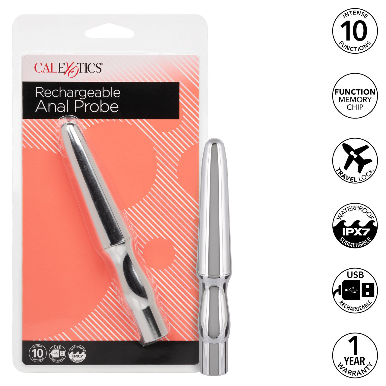 RECHARGEABLE ANAL PROBE SILVER