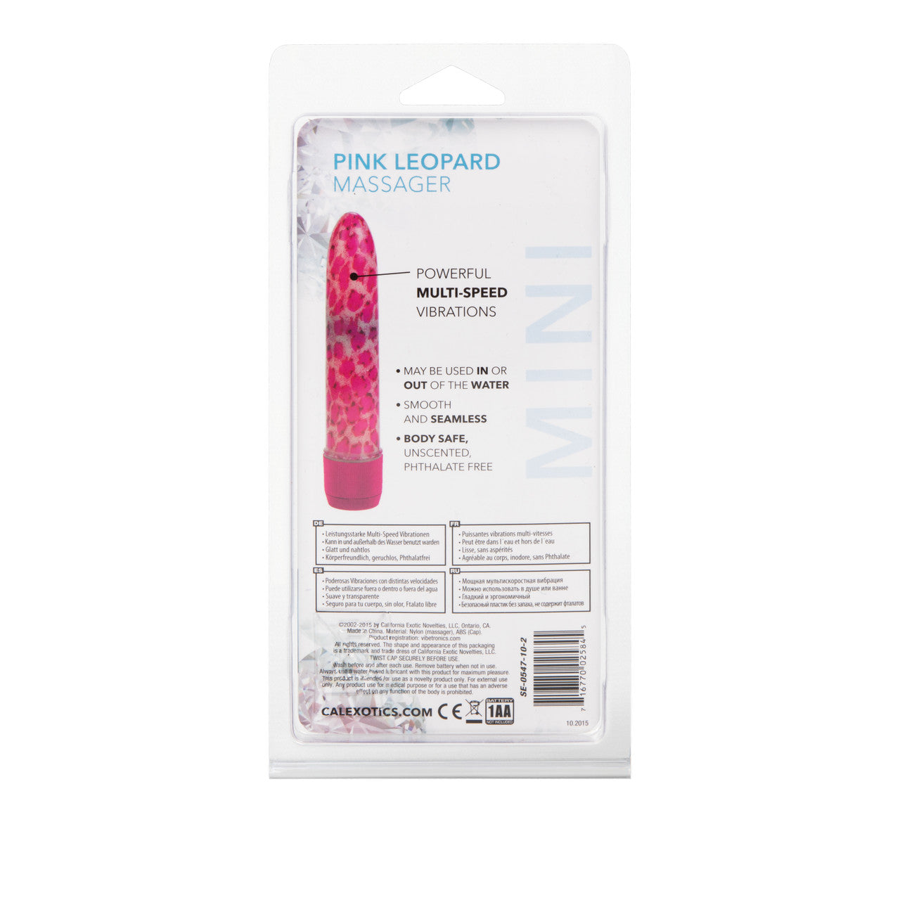 Pink Leopard Massager 4.25"