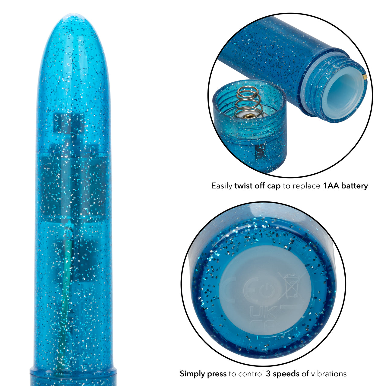 Sparkle Mini Vibe – Blue