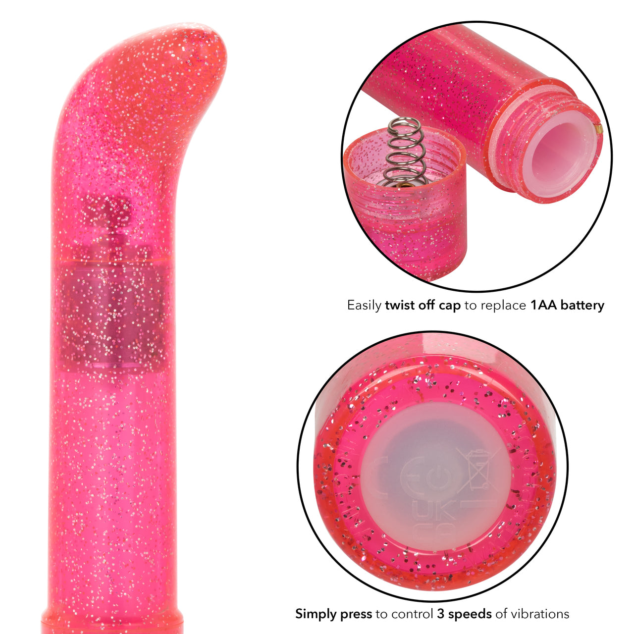 Sparkle Mini G-Vibe – Pink