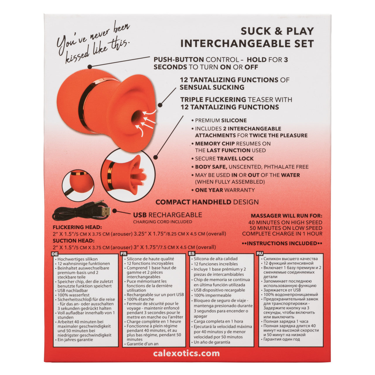 FRENCH KISS SUCK & PLAY SET