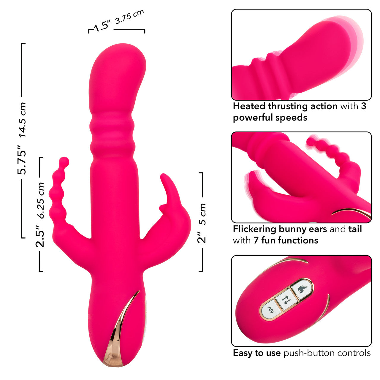 JACK RABBIT SIGNATURE HEATED TRIPLE FANTASY RABBIT