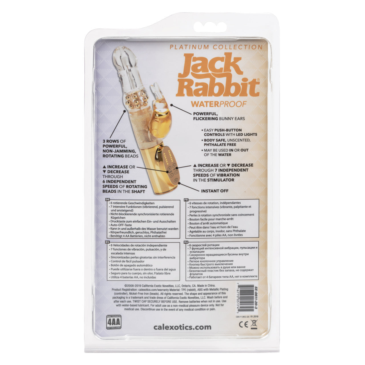 PLATINUM JACK RABBIT GOLD