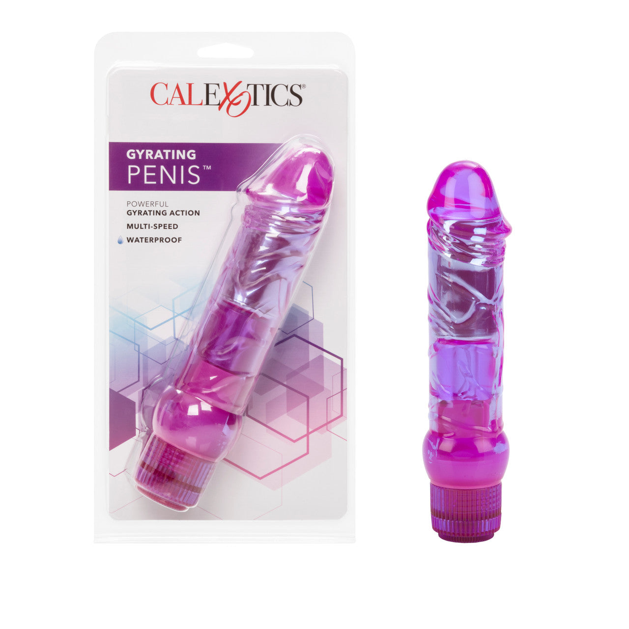 Waterproof Crystal Gyrating Penis