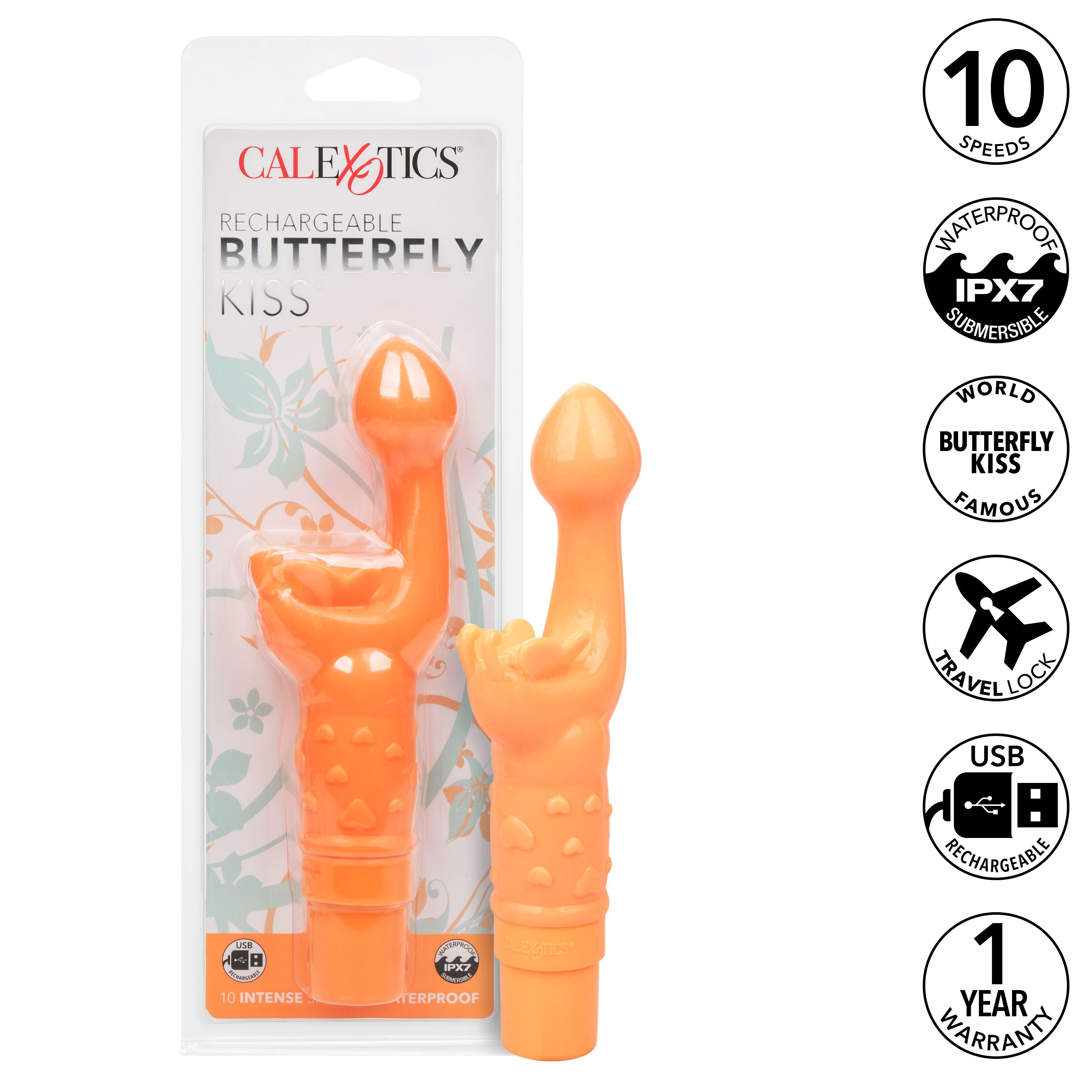 RECHARGEABLE BUTTERFLY KISS ORANGE