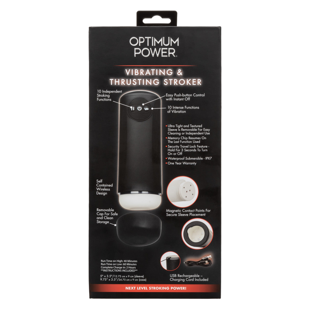 OPTIMUM POWER VIBRATING & THRUSTING STROKER