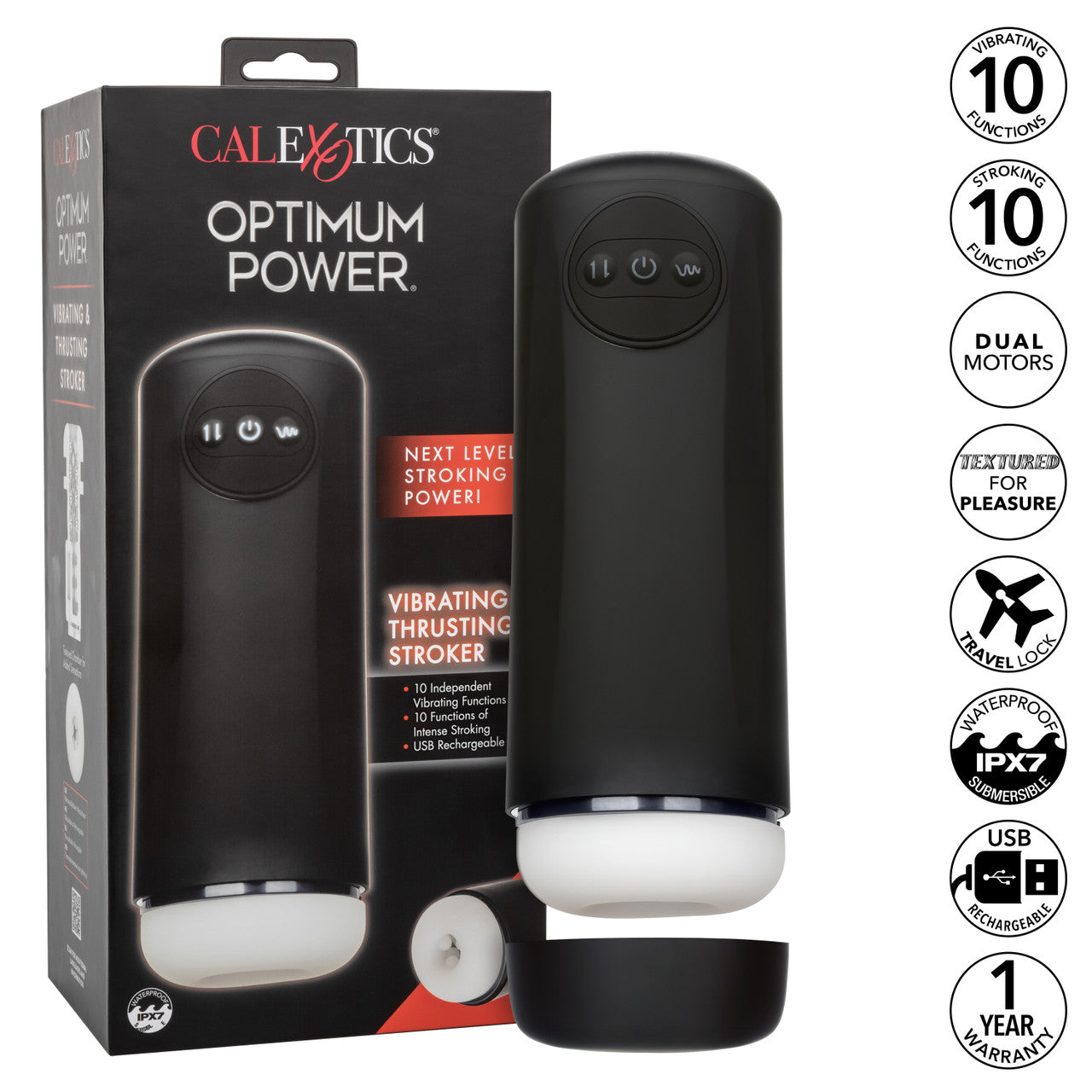 OPTIMUM POWER VIBRATING & THRUSTING STROKER