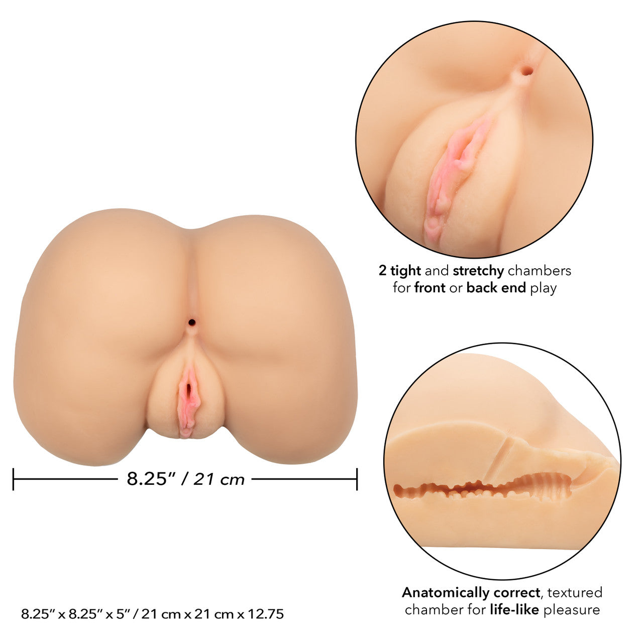Stroke It Life-Size Ass – Ivory