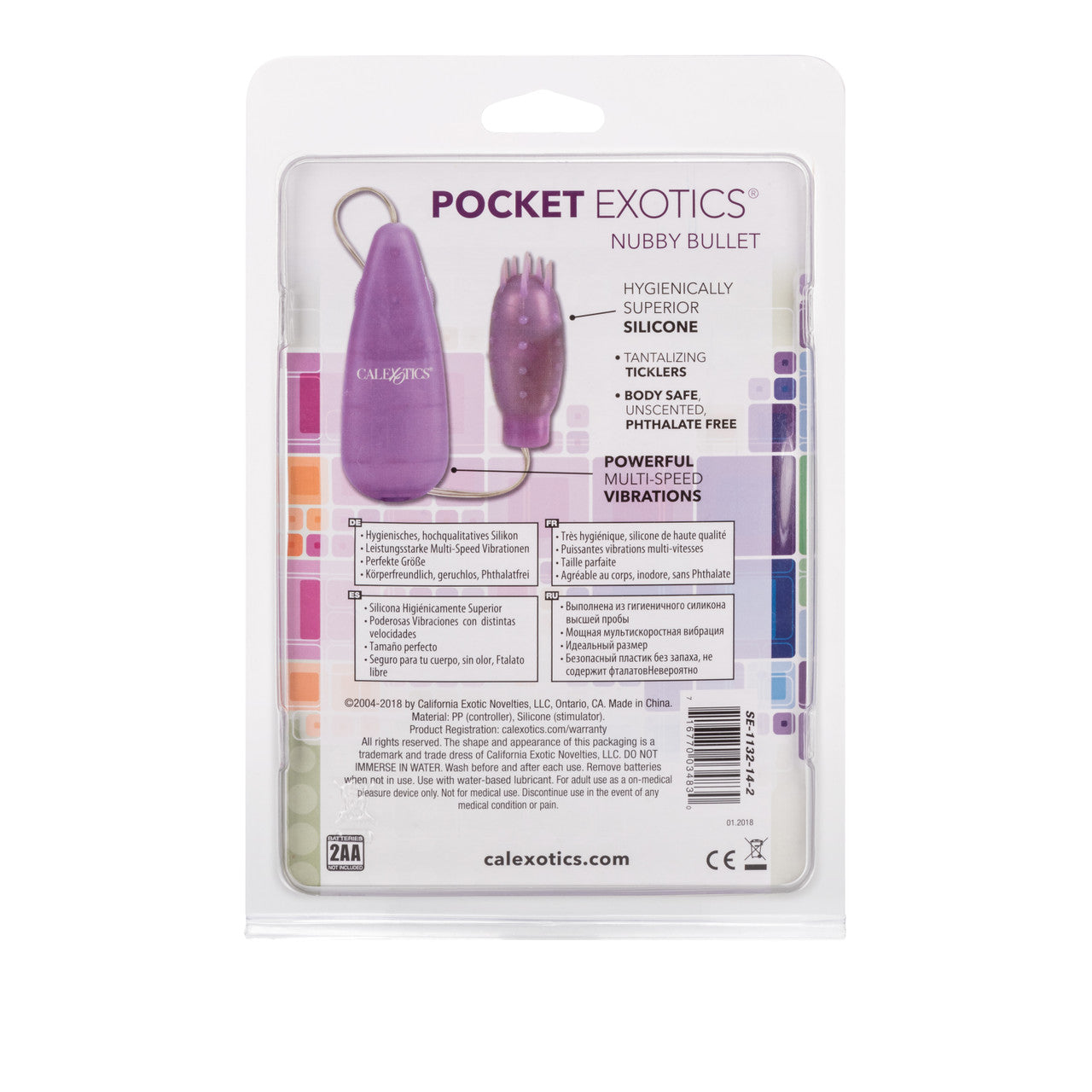 Silicone Slims Nubby Bullet – Purple