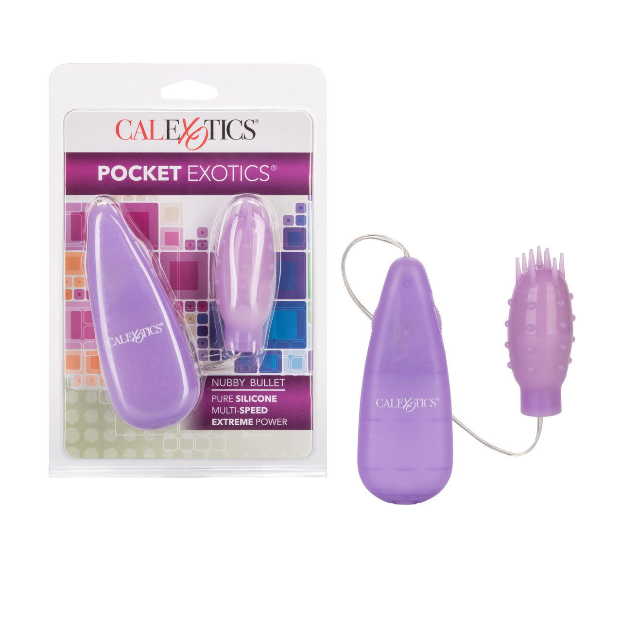 Silicone Slims Nubby Bullet – Purple