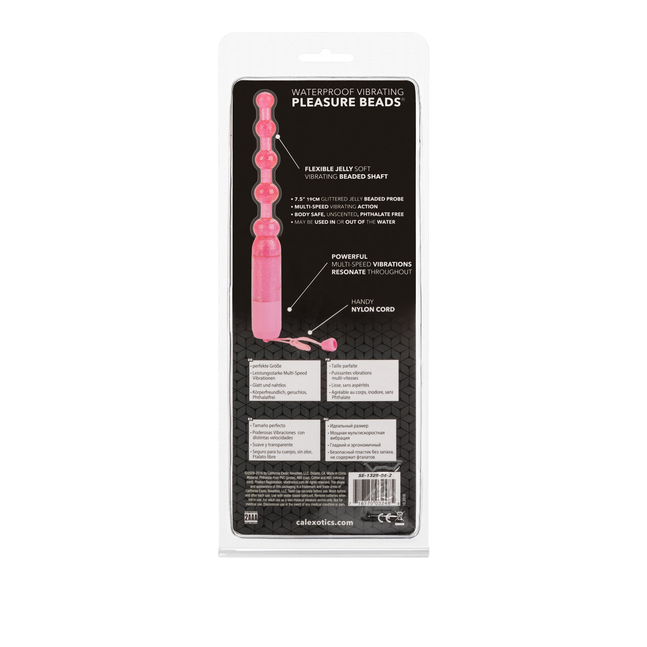 PLEASURE BEADS VIB. W/P PINK